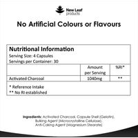 New Leaf Charcoal Capsules 